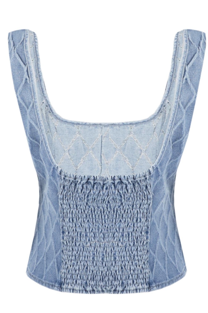 ELISSA TOP 25ZSF11 902 DENIM LIGHT BLUE